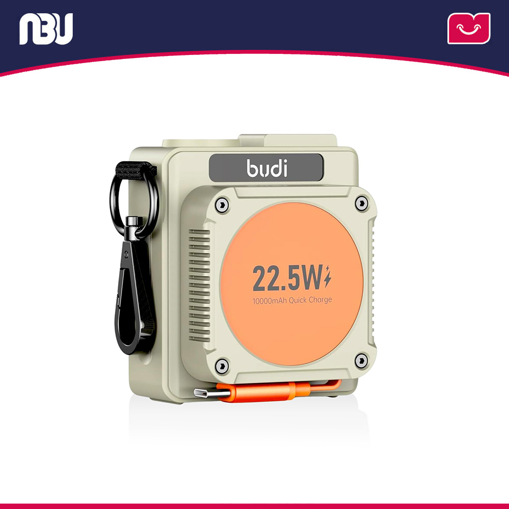 پاوربانک بودی 10000 میلی آمپر 22.5 وات مدل Budi PB815H