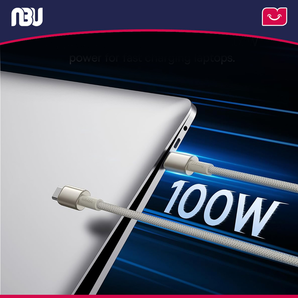 کابل شارژ سریع بیسوس100وات کد P10319800G21- 00 شناسه 655600