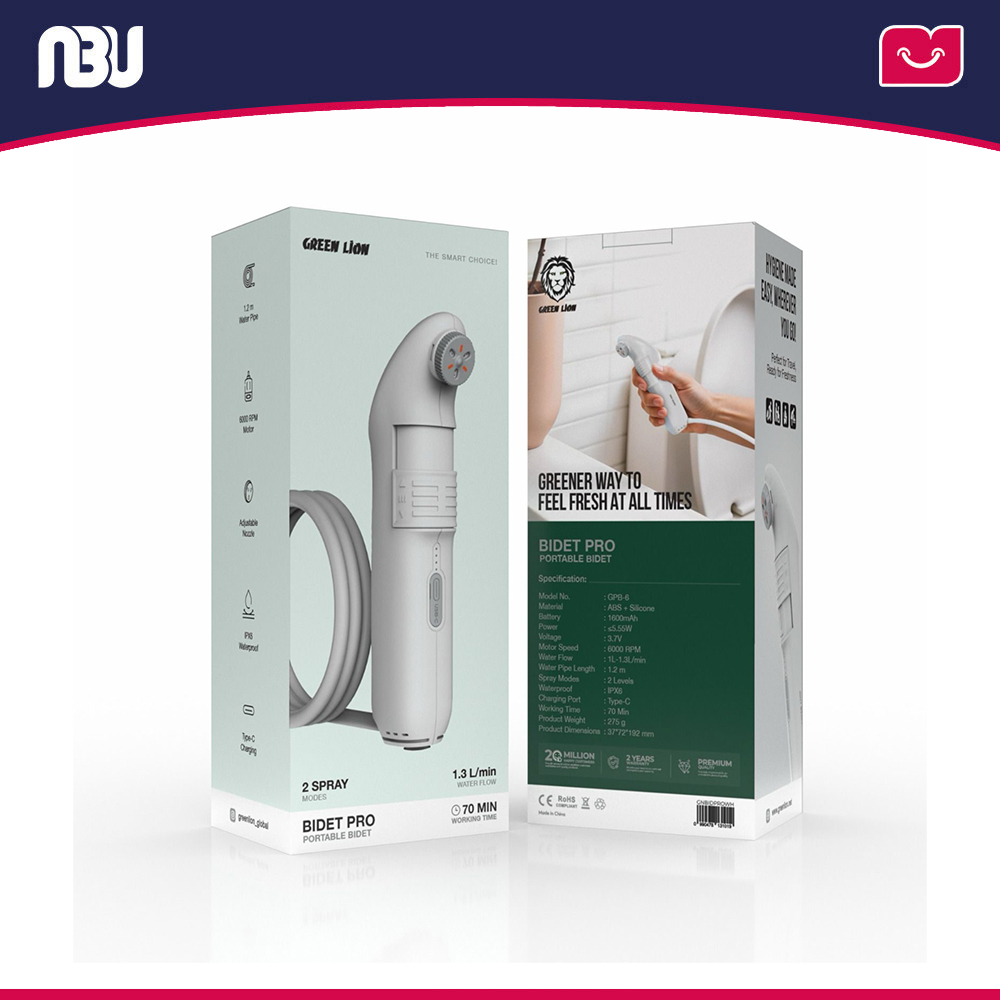 خودشور،دوش مسافرتی،بیده گرین لاین مدل Green Lion Bidet Pro 