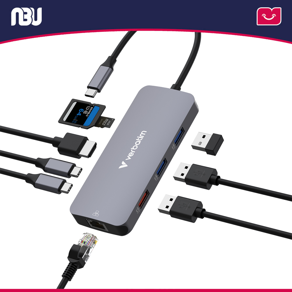 هاب 9 پورت ورباتیم مدل CMH-09