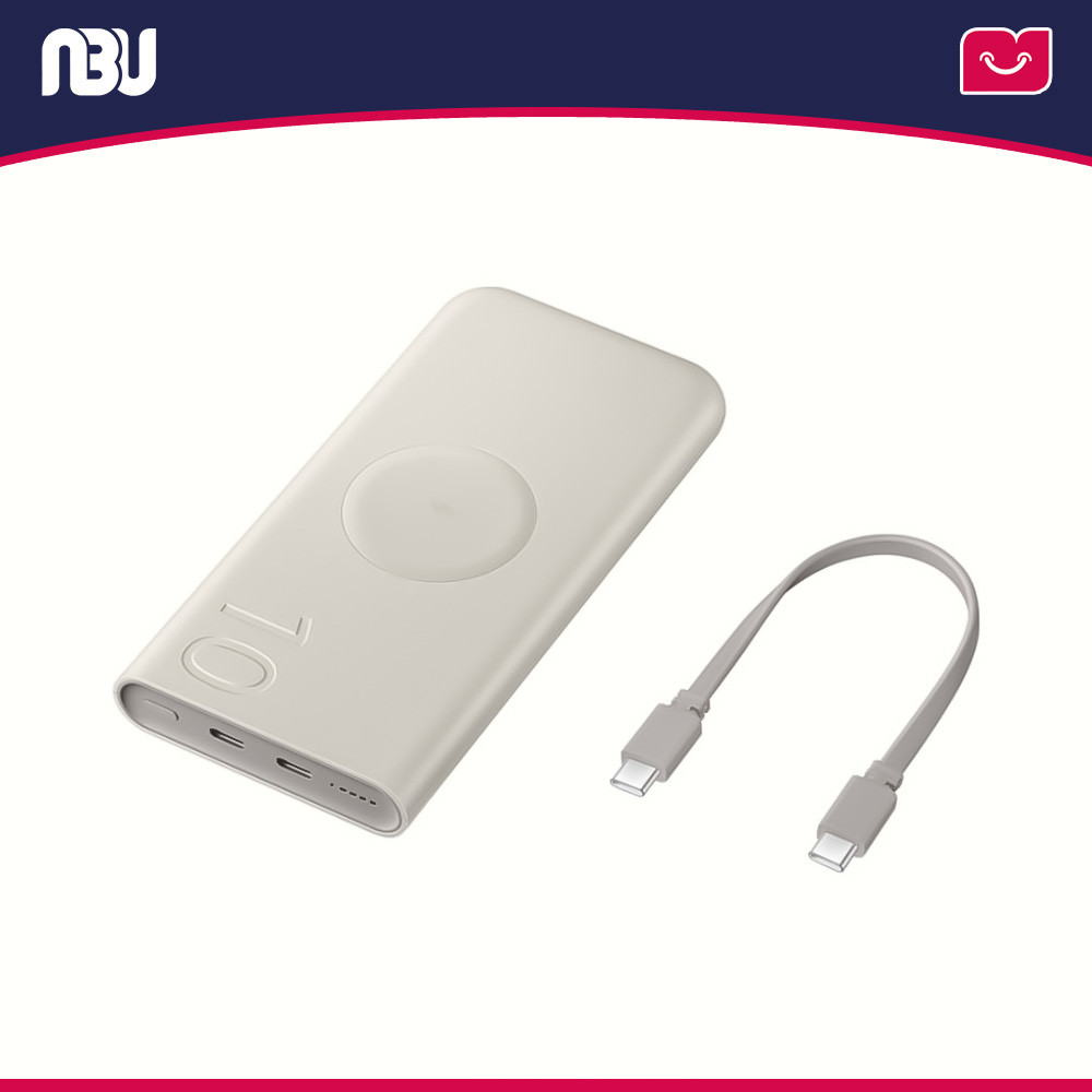 پاوربانک 10000 میلی آمپر بی سیم سامسونگ مدل EB-U2510XUEGEU 25W