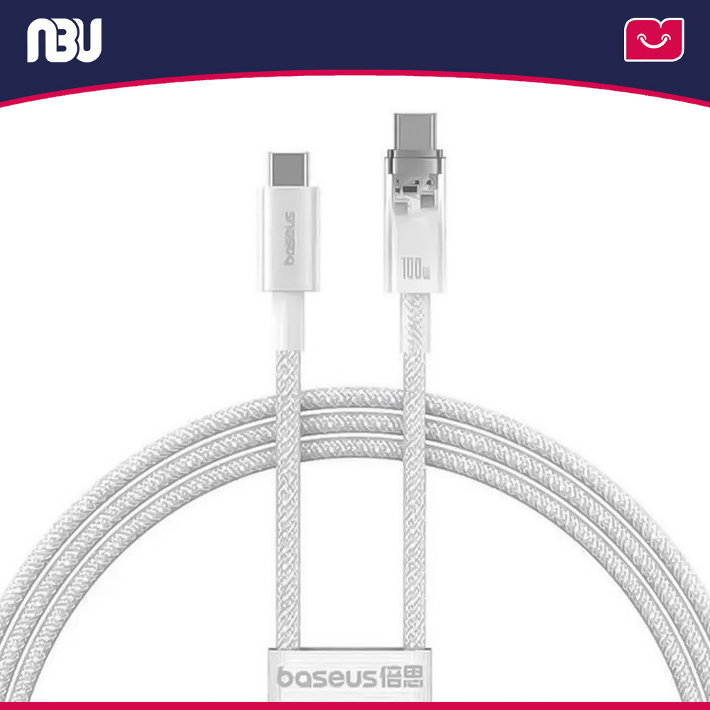 کابل تبدیل USB-C به USB-C بیسوس به طول 2 متر مدلExplorer کد  P10319703221-01 شناسه 642860