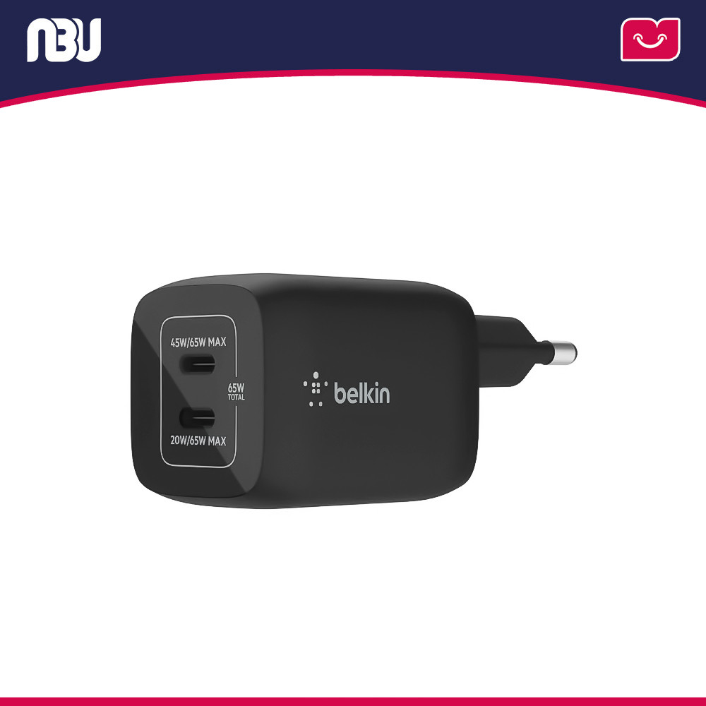 شارژر دیواری 65 وات بلکین مدل Wch013vf