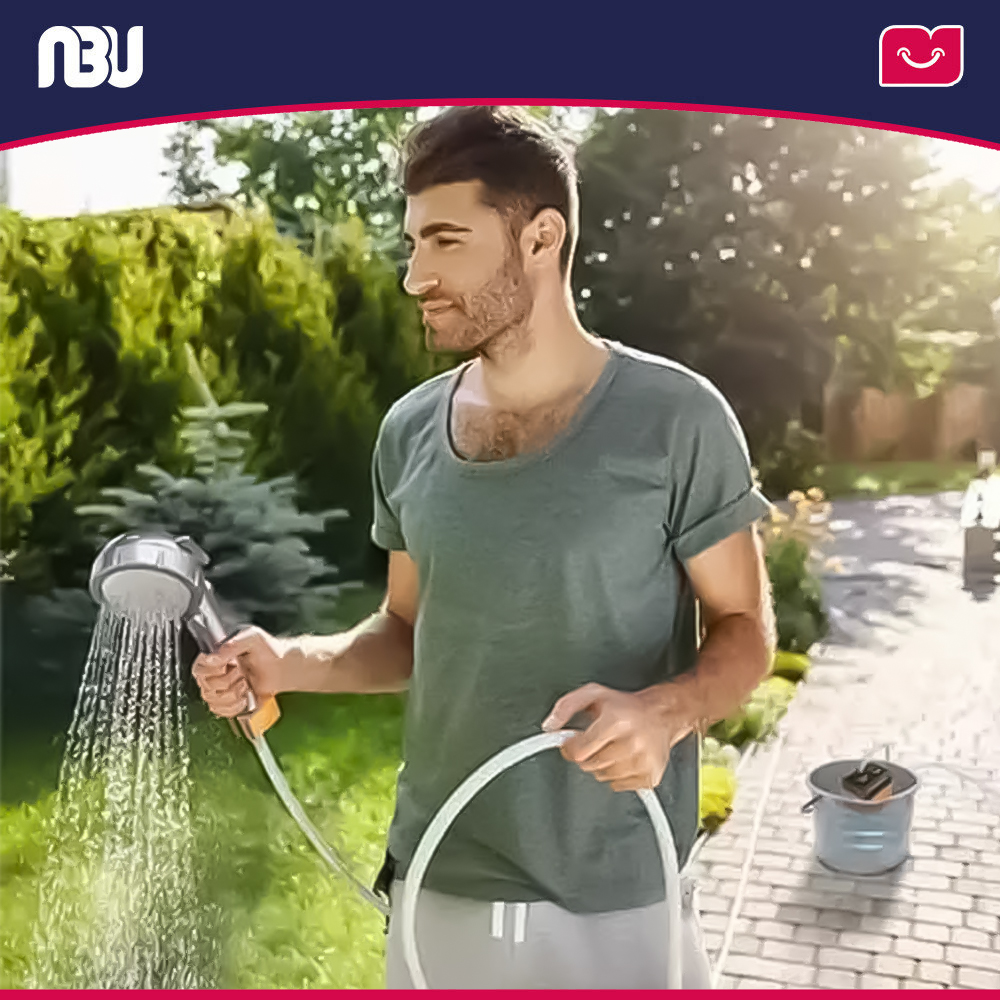 دوش،آبپاش و پمپ شارژی قابل حمل پرودو مدل Portable Electric Shower Pump PD-LFST021-OG