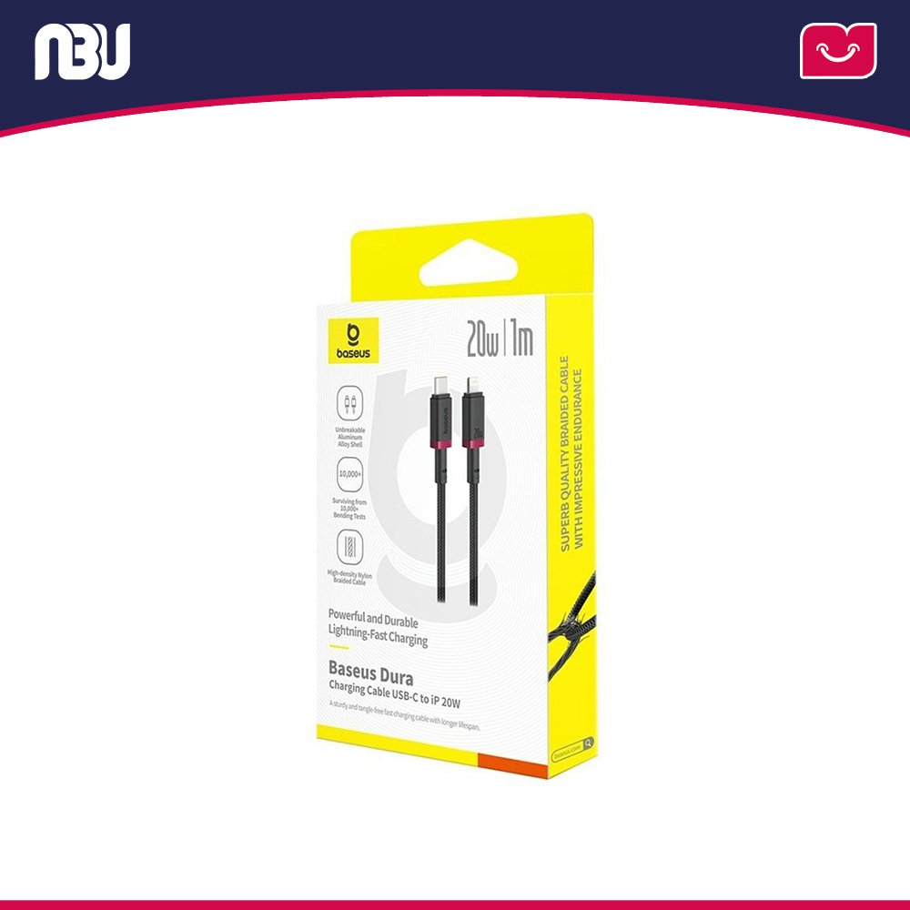 کابل تبدیل USB-C به لایتنینگ طول 1متر بیسوس مدل Dura کد P10377800U01-01 شناسه 669874 