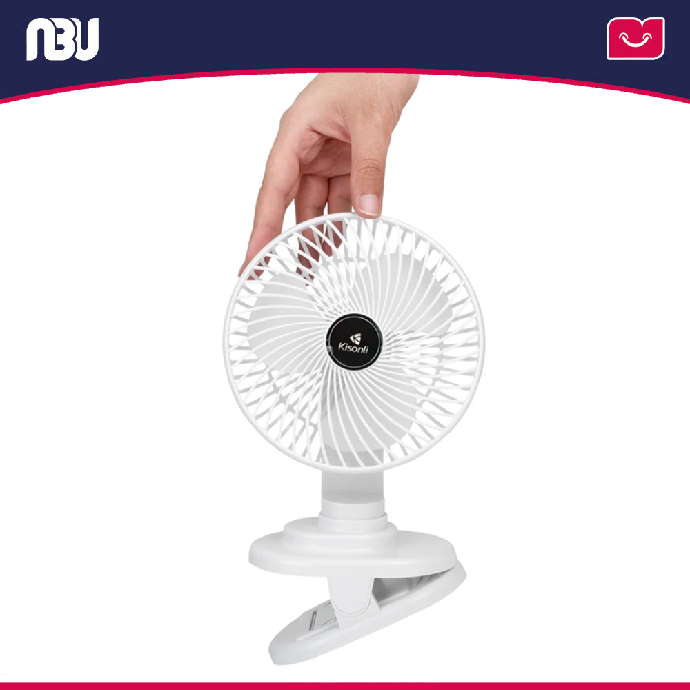 پنکه شارژی گیره‌ای رومیزی قابل حمل کیسونلی مدل F104 
