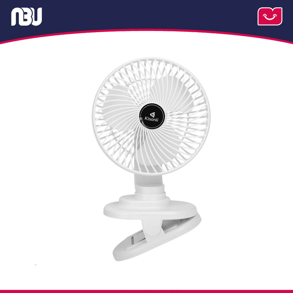 پنکه شارژی گیره‌ای رومیزی قابل حمل کیسونلی مدل F104 