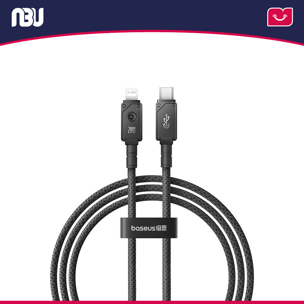 کابل تبدیل USB-C به لایتنینگ طول 1 متر بیسوس کد P10355803221-01 شناسه 633295