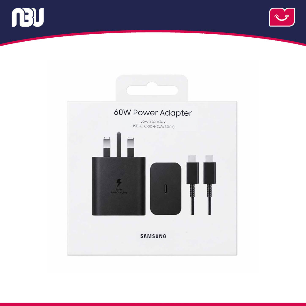 شارژر دیواری 60 وات 3 پین با کابل سامسونگ مدل EP-T6010 