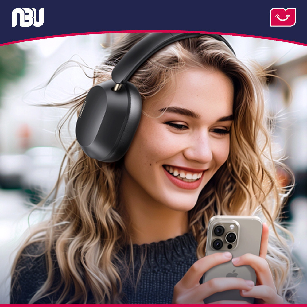 هدفون بلوتوثی بی‌سیم مجهز به میکروفون و قابلیت حذف نویز یوگرین مدل Max5c HP203