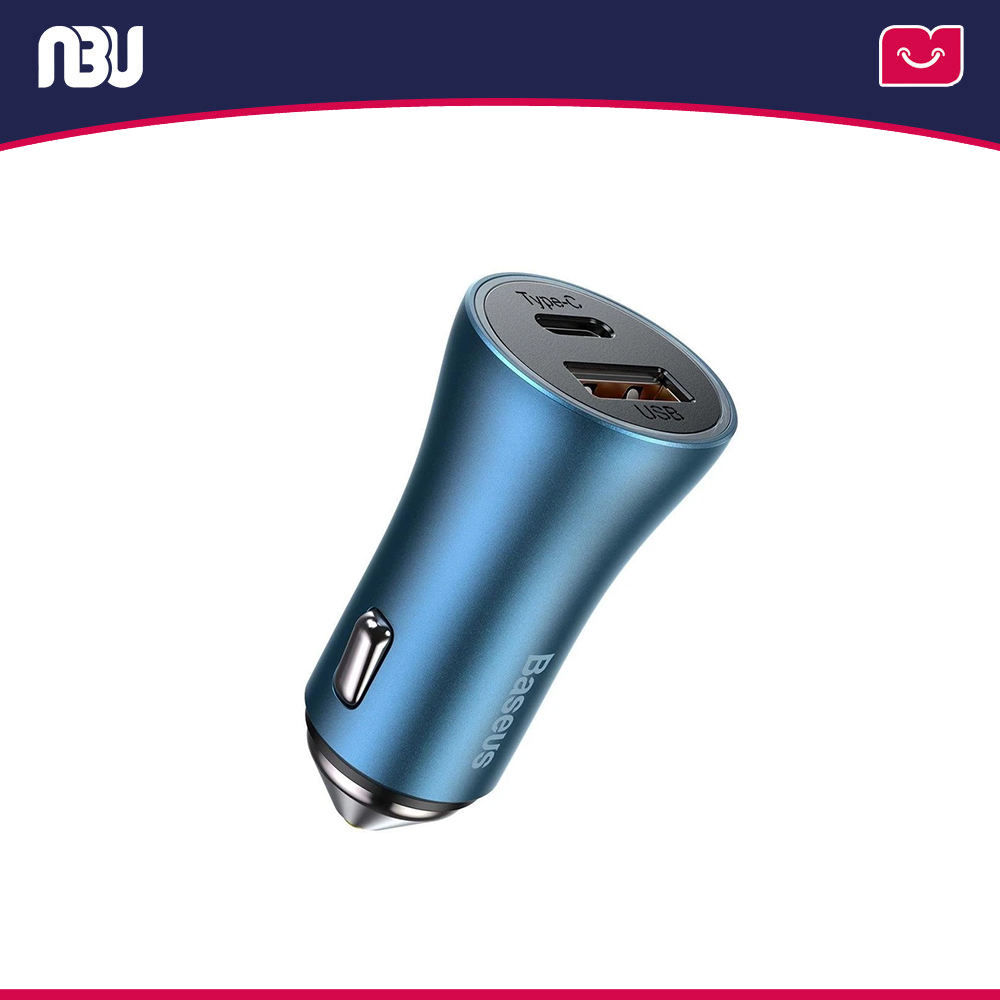 شارژر فندکی بیسوس 2پورت 40 وات  مدل Golden Contactor Pro کد CCJD-03 شناسه 201941