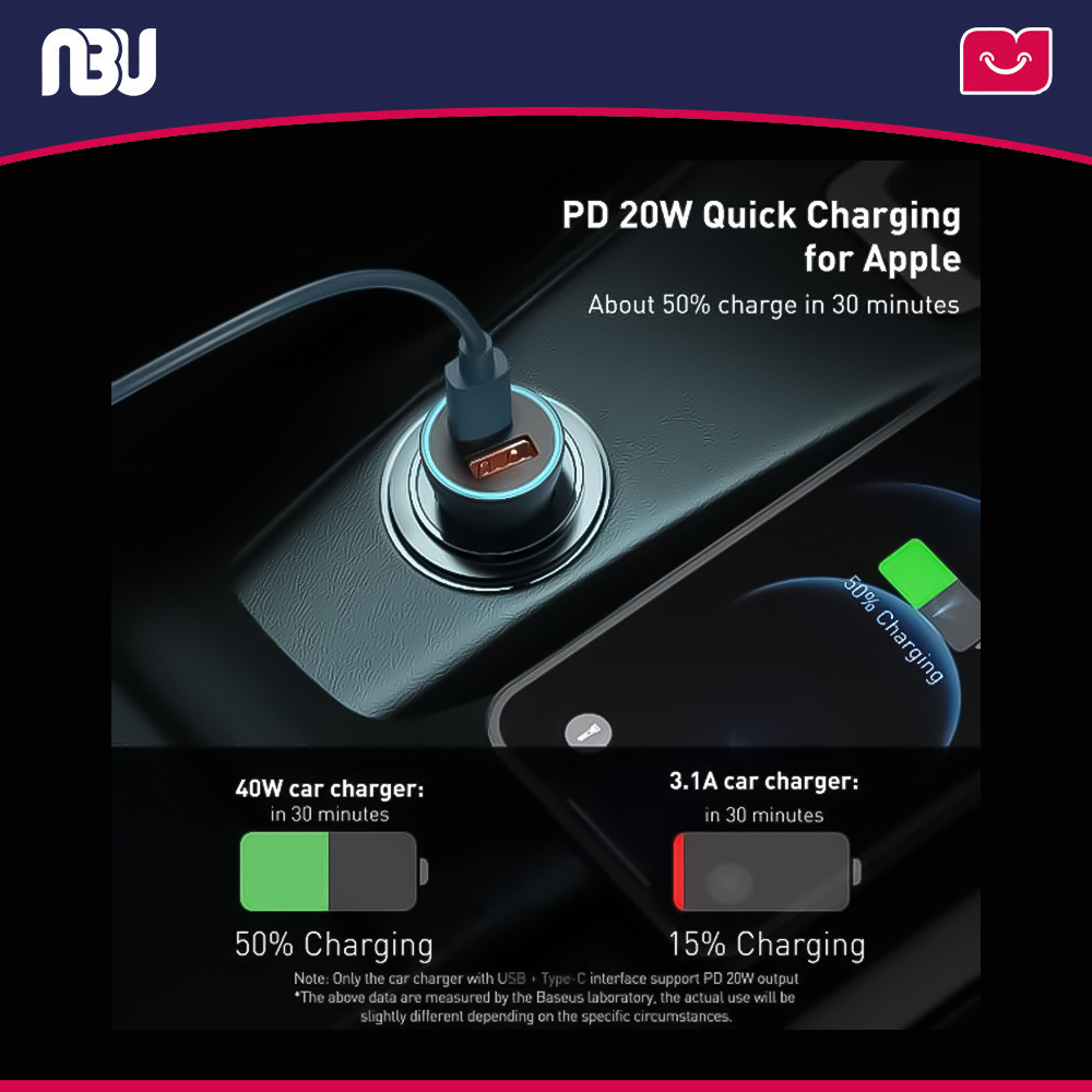 شارژر فندکی بیسوس 2پورت 40 وات  مدل Golden Contactor Pro کد CCJD-03 شناسه 201941