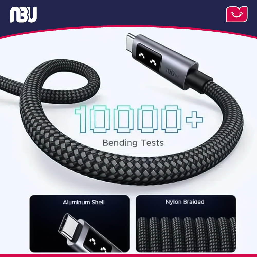کابل شارژ100 وات USB-C طول 3 متر یوگرین مدل L509 