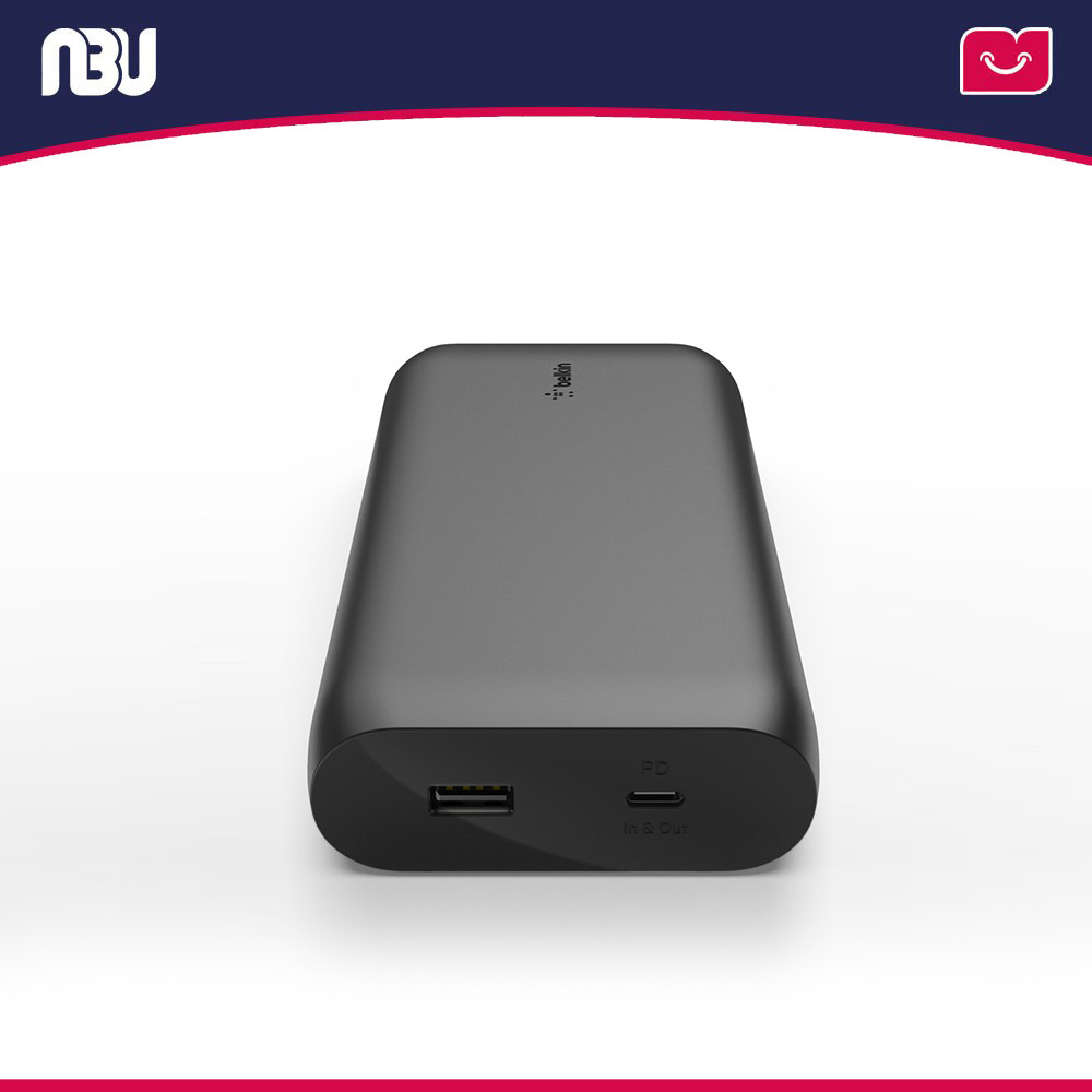 پاور بانک  20000 میلی آمپر2 پورت با کابل 15سانتی متری بلکین مدل BPB002bt