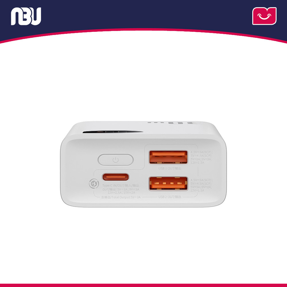 پاوربانک 10000 میلی آمپر بیسوس 30 وات مدلadaman2 کد PPAD080002 شناسه 628321 