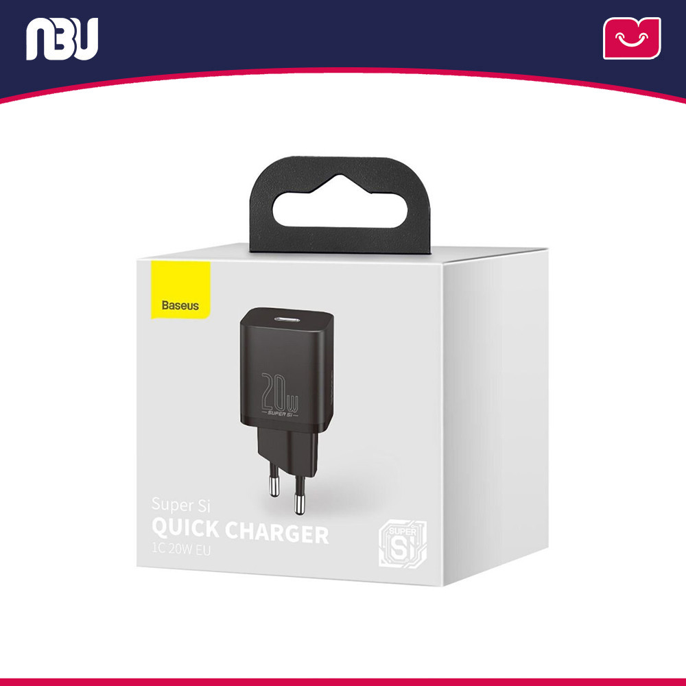 شارژر دیواری 20 وات بیسوس مدل Super Si Quick Charger کدCCSUP-B01 شناسه 229990