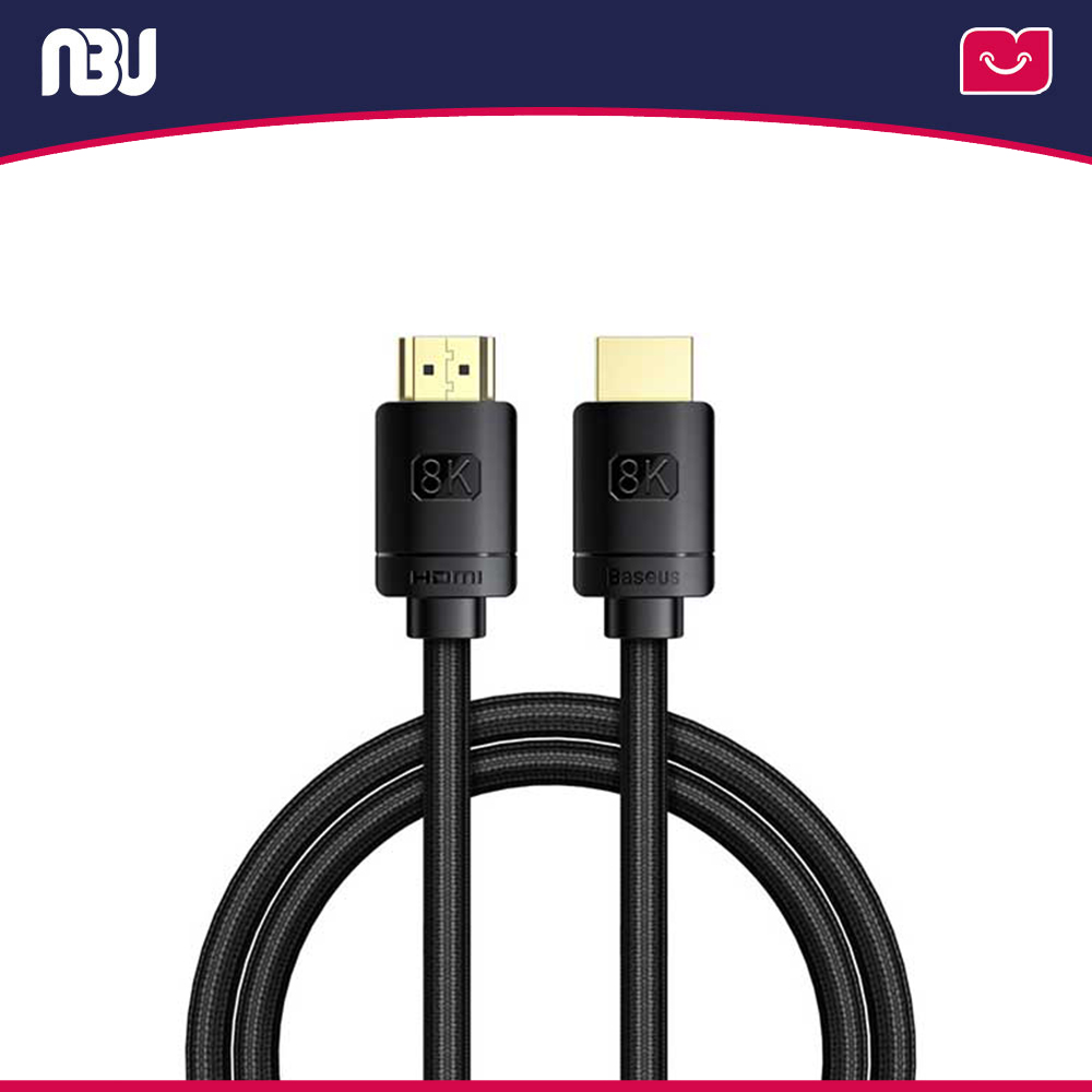 کابل HDMI طول 1 متر 8k  بیسوس مدل High Definition کد CAKGQ-J01 شناسه204157
