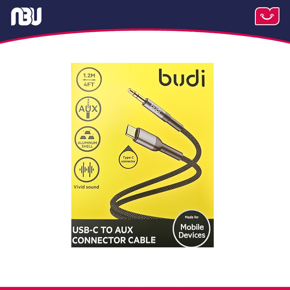 کابل تبدیل کنفی AUX به USB-C بودی مدل DC131TX12A