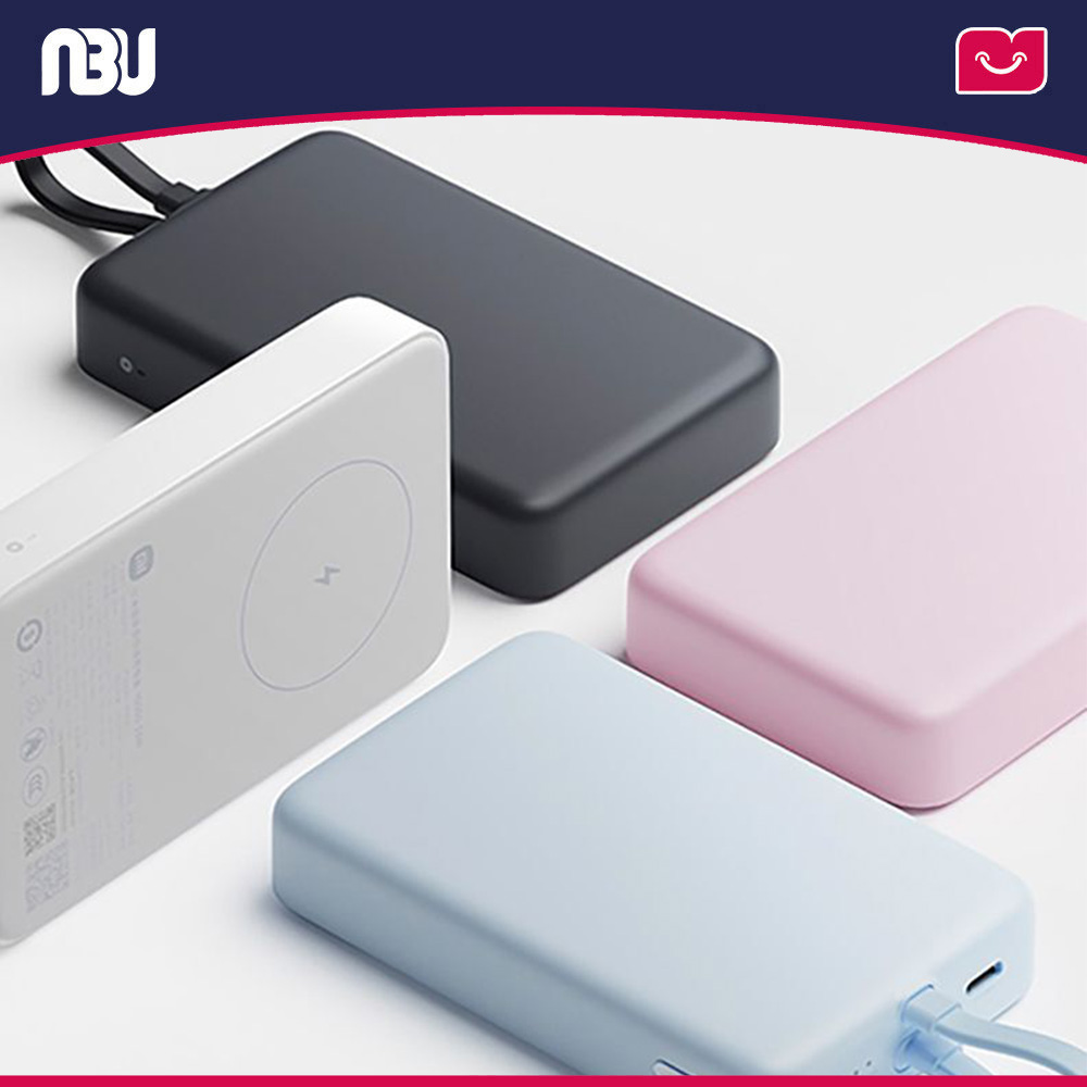 پاوربانک مغناطیسی 10000 میلی آمپر 33 وات شیائومی مدل WPB1007MI