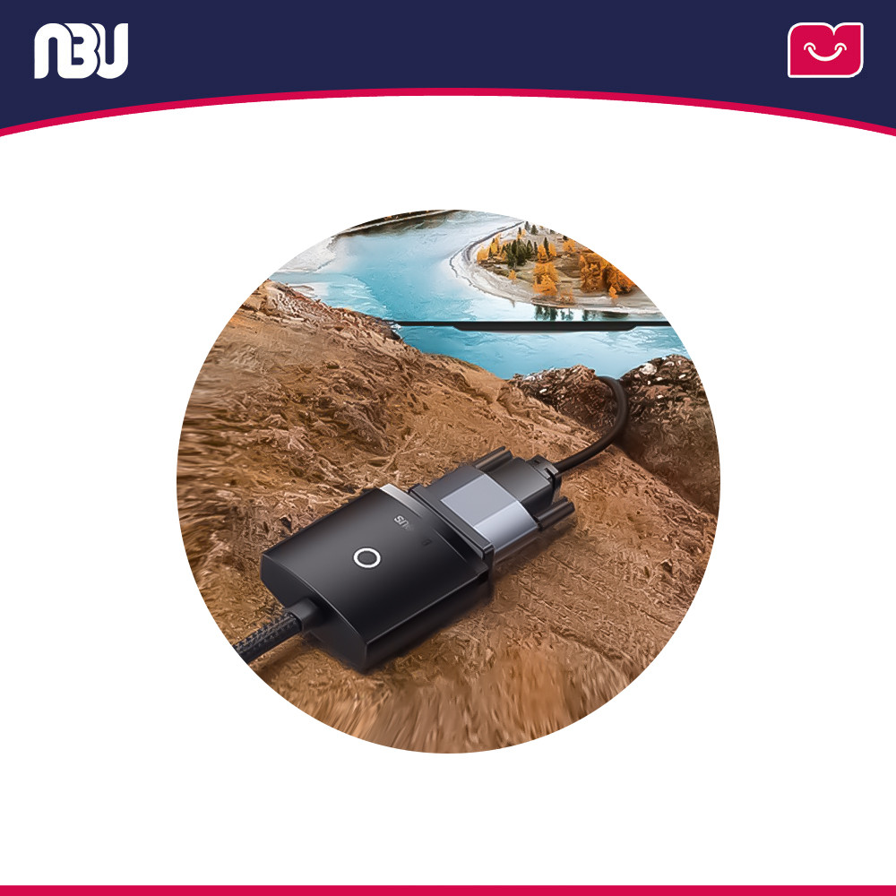 مبدل HDMI به VGA باسئوس مدل WKQX010001