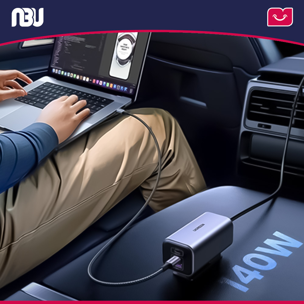 شارژر فندکی با توان 150 وات با فناوری PD 3.1 و پورت USB-C یوگرین مدل EC706 