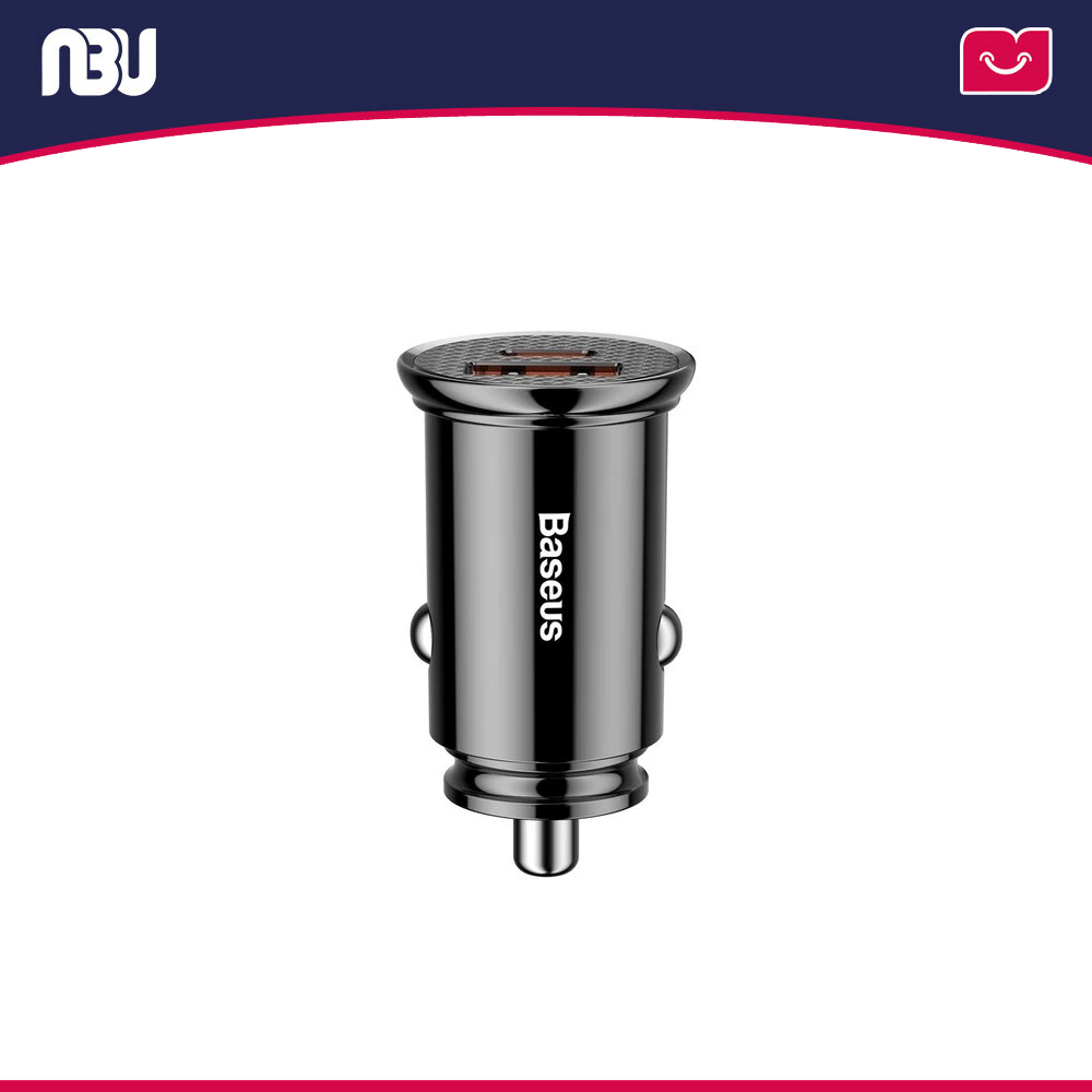 شارژر فندکی بیسوس2پورت 30 وات مدل CCALL-YS01