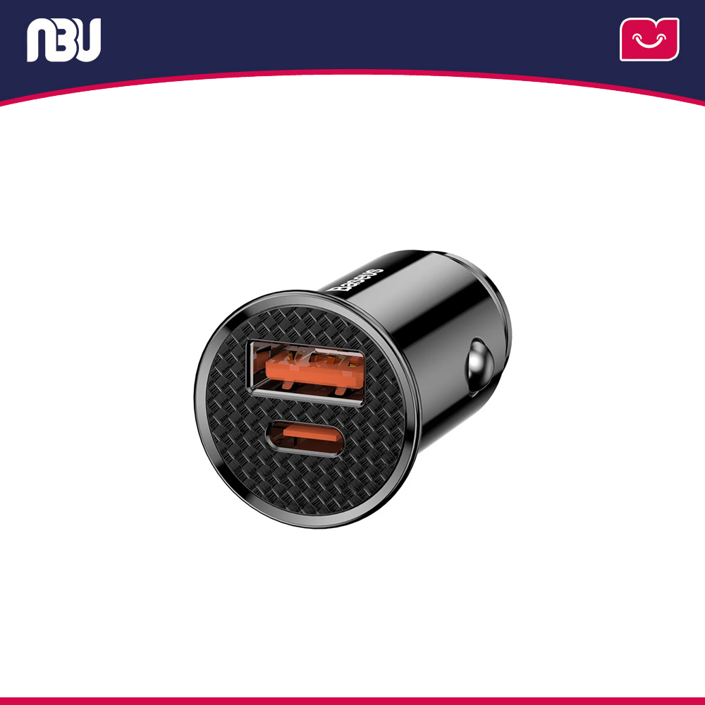 شارژر فندکی بیسوس2پورت 30 وات مدل CCALL-YS01