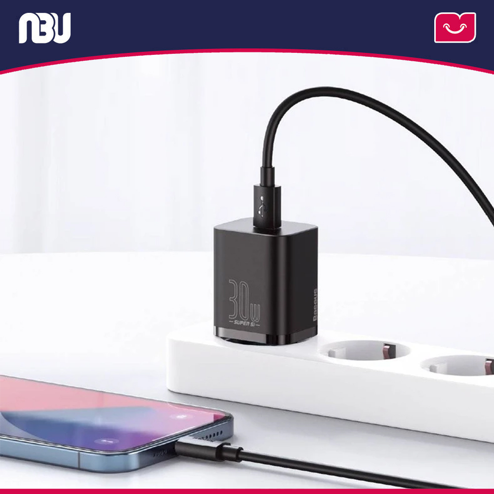 شارژر دیواری 30 وات بیسوس مدل Super Si کدCCSUP-J01 شناسه 205062