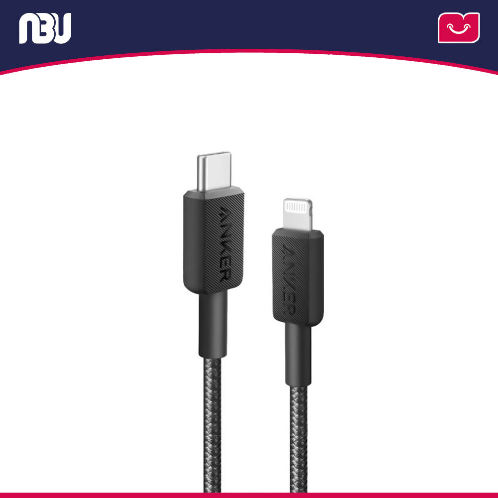 کابل شارژ تایپ سی به لایتنینگ طول 0.9 متر انکر مدل A81B5