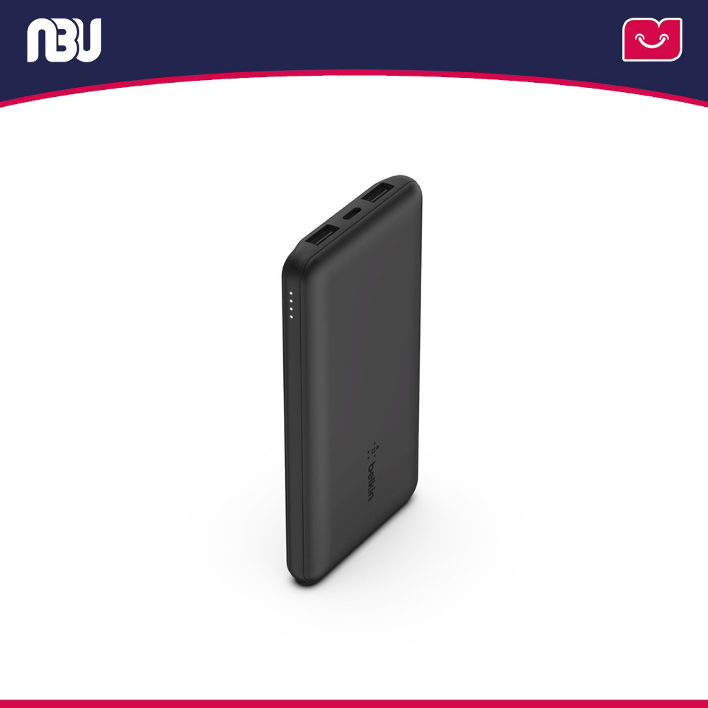 پاور بانک  10000 میلی آمپر 3 پورت به همراه کابل USB-A به USB-C بلکین مدل BPB011bt(boost charge)