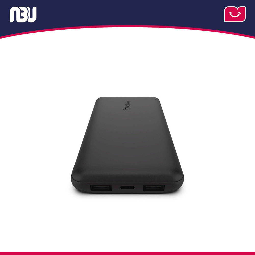 پاور بانک  10000 میلی آمپر 3 پورت به همراه کابل USB-A به USB-C بلکین مدل BPB011bt(boost charge)