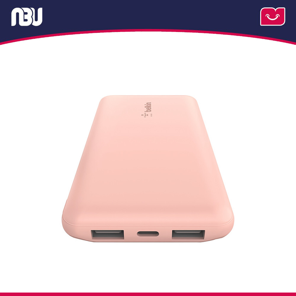 پاور بانک  10000 میلی آمپر 3 پورت به همراه کابل USB-A به USB-C بلکین مدل BPB011bt(boost charge)
