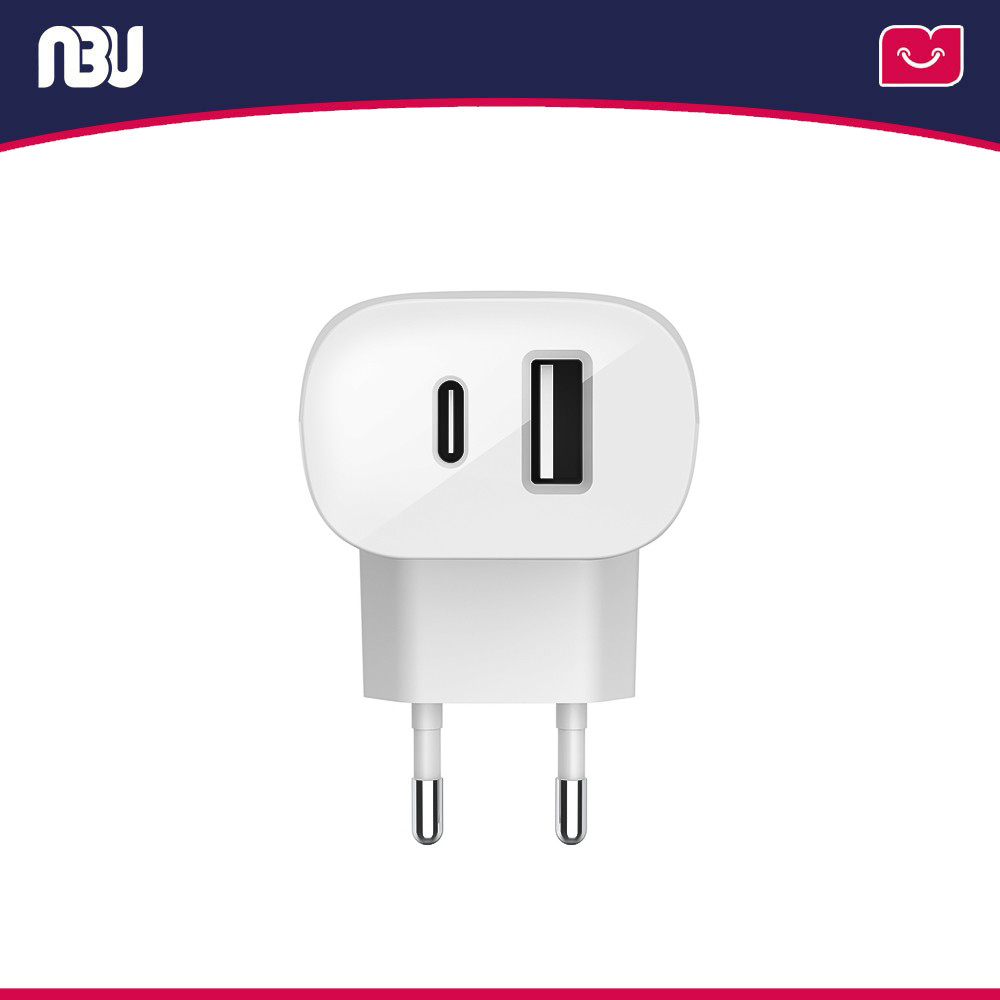 شارژر دیواری دو پورت 37 وات بلکین مدل WCB007vf