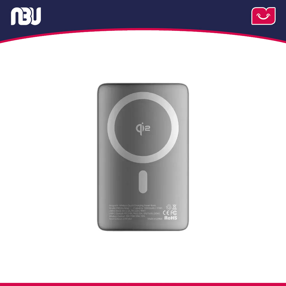 پاوربانک  مگنتی 10000 گلوریمی مدل FitCore Mag