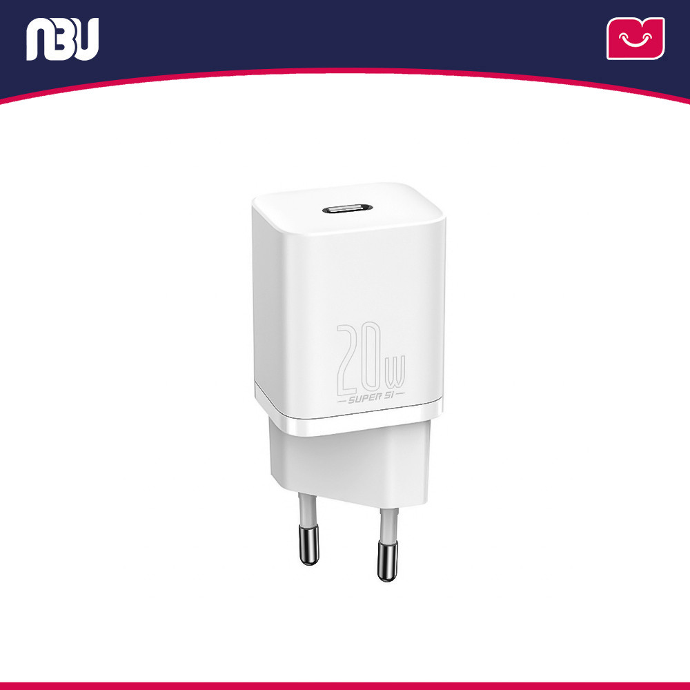 شارژر دیواری 20 وات بیسوس مدل Super Si Quick ChargerکدCCSUP-B02 شناسه230002