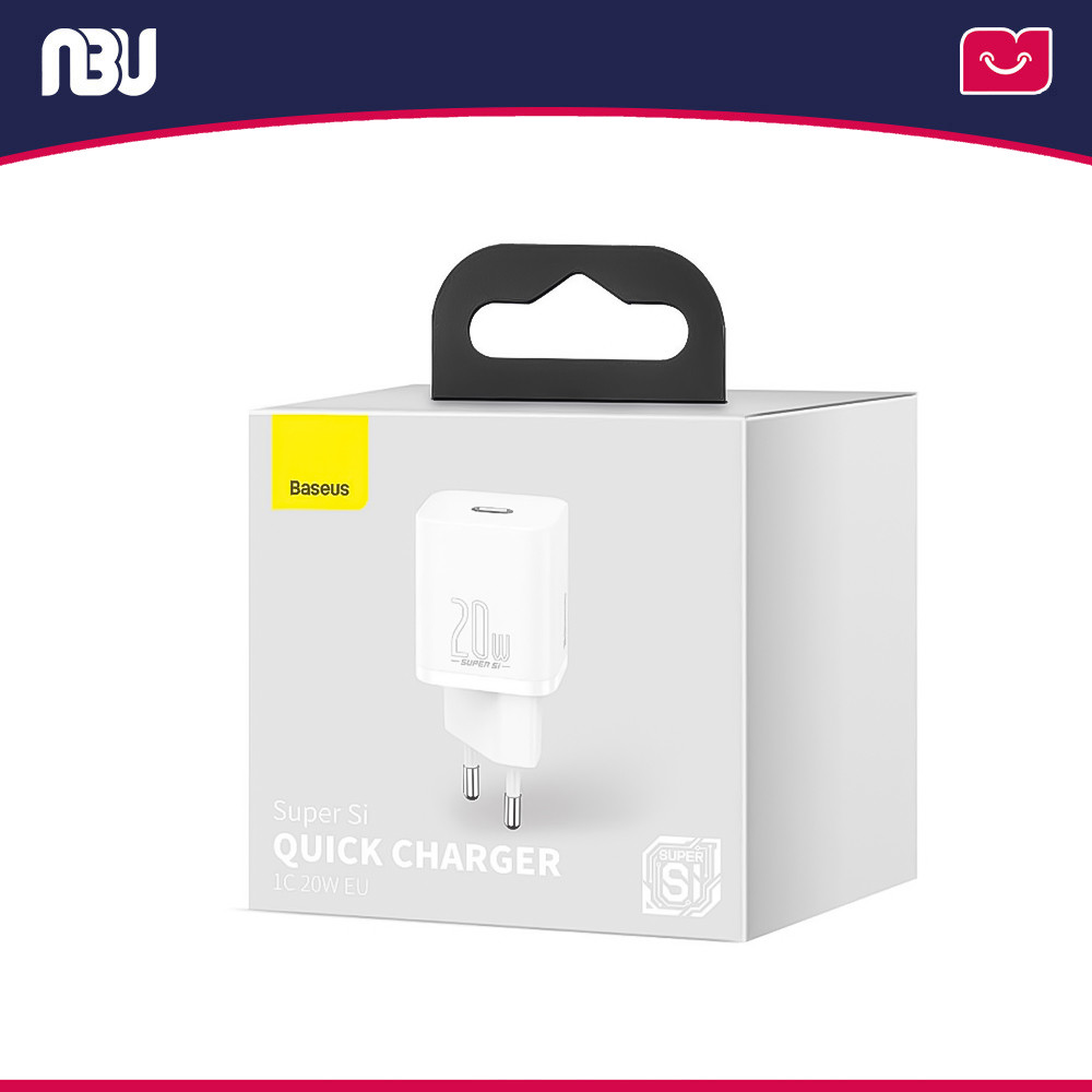 شارژر دیواری 20 وات بیسوس مدل Super Si Quick ChargerکدCCSUP-B02 شناسه230002