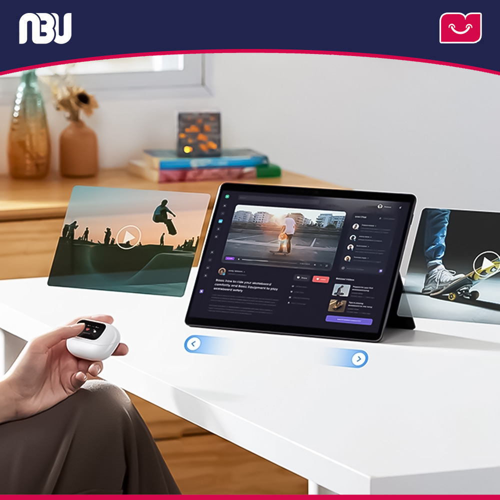 هندزفری بی‌سیم با حذف نویز هیبریدی (ANC) نمایشگر و کنترل لمسی هوشمند یوگرین مدل WS211 