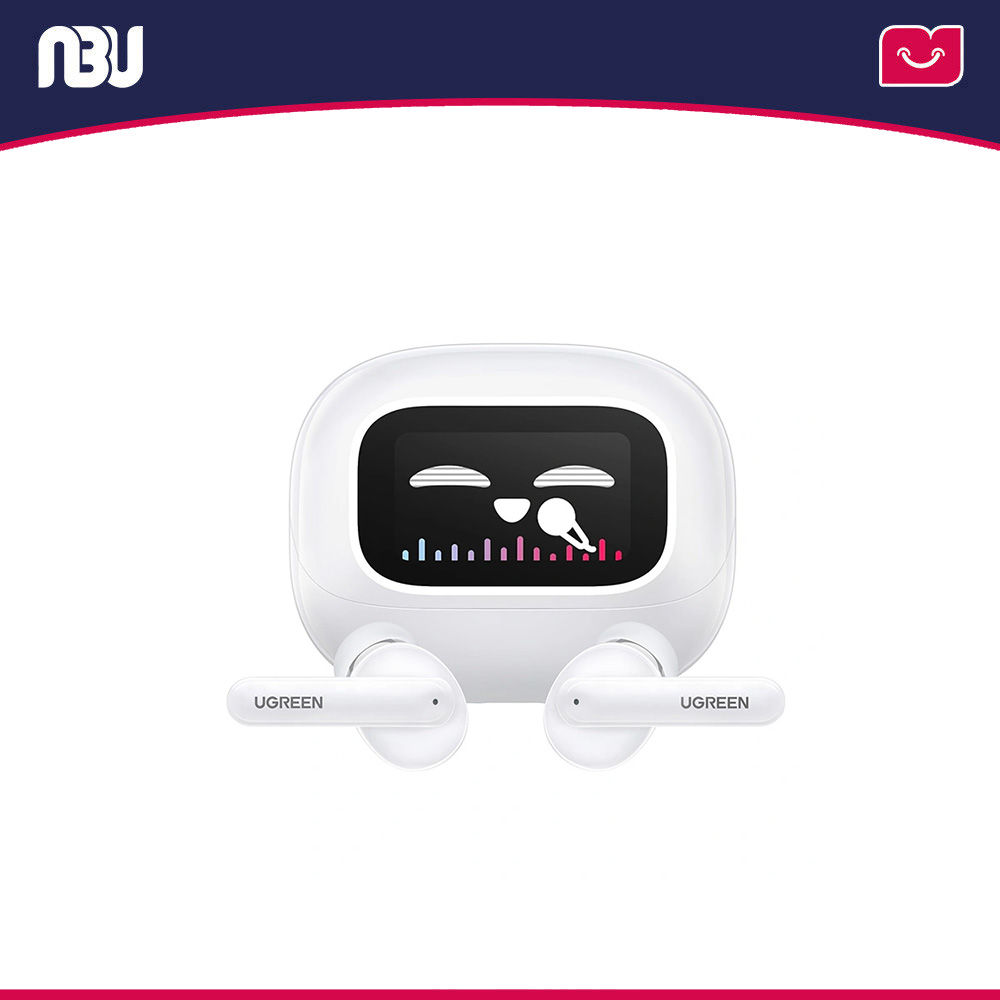 هندزفری بی‌سیم با حذف نویز هیبریدی (ANC) نمایشگر و کنترل لمسی هوشمند یوگرین مدل WS211 