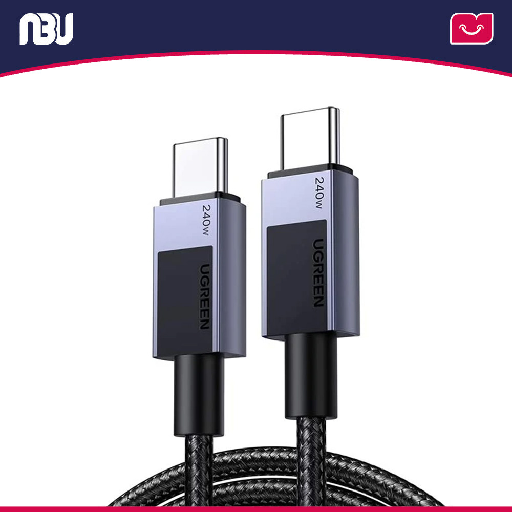 کابل شارژ سریع USB-C به USB-C با توان 240 وات طول 1 متر یوگرین مدل L513
