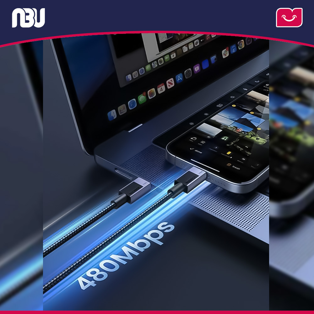 کابل شارژ سریع USB-C به USB-C با توان 240 وات طول 1 متر یوگرین مدل L513