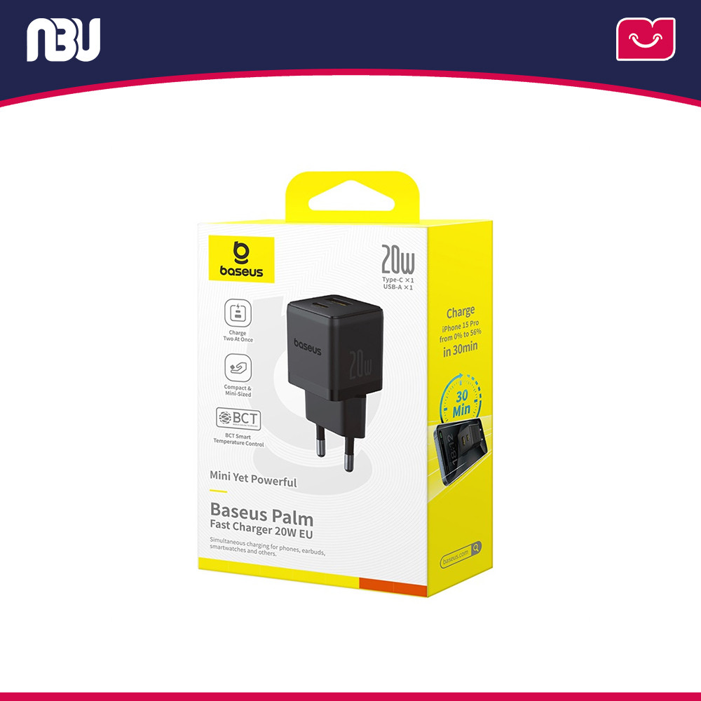 شارژر دیواری 20 وات بیسوس مدل Palm کد P10111608113-00 شناسه672737