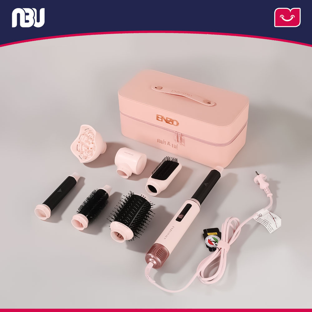 ست حالت‌دهنده مو نمایشگر دیجیتال دما (7 کاره ) انزو مدلEN-6604