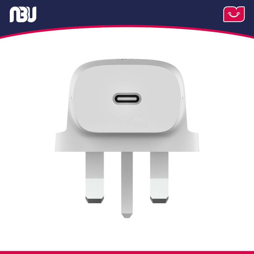 شارژر دیواری 30 وات USB-C PD PPS سه پین بلکین مدل WCA005VF