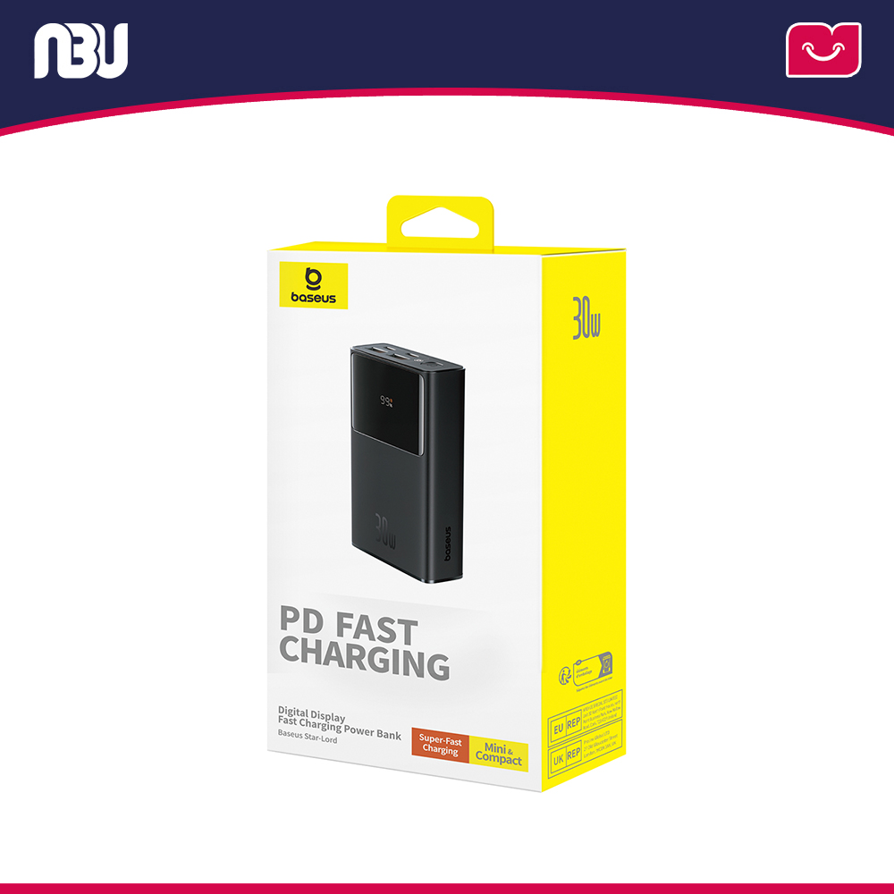 پاوربانک 10000 میلی آمپر 30 وات بیسوس مدل Star-Lord  کد P10022907113-00 شناسه 634933       