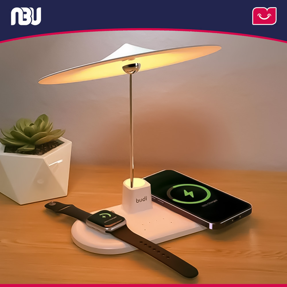 شارژر بی سیم سه کاره 20 وات تایمردار و دارای نورپردازی بودی مدل WL4800