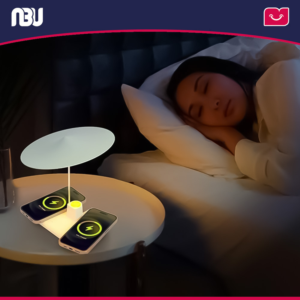 شارژر بی سیم سه کاره 20 وات تایمردار و دارای نورپردازی بودی مدل WL4800