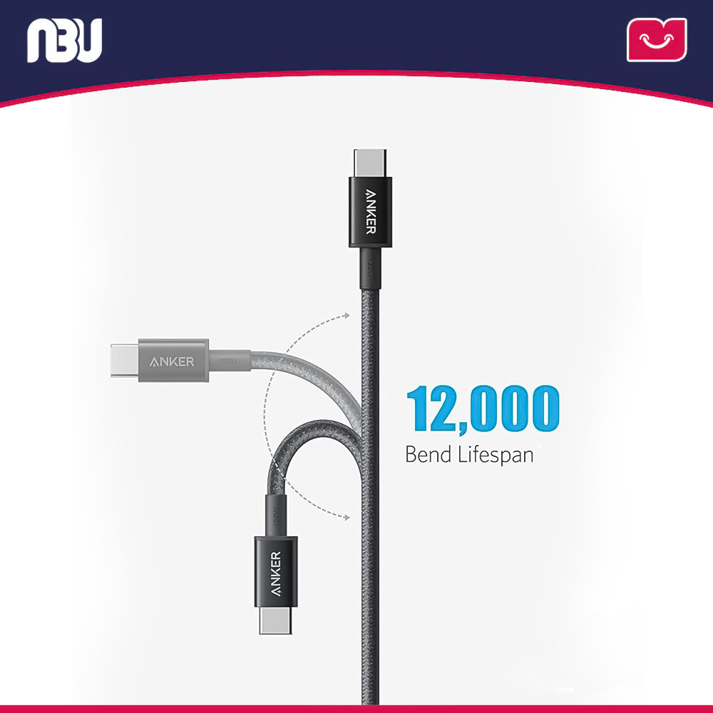 کابل تبدیل USB-C به USB-C انکر مدل 333 A8757 به طول 6ft