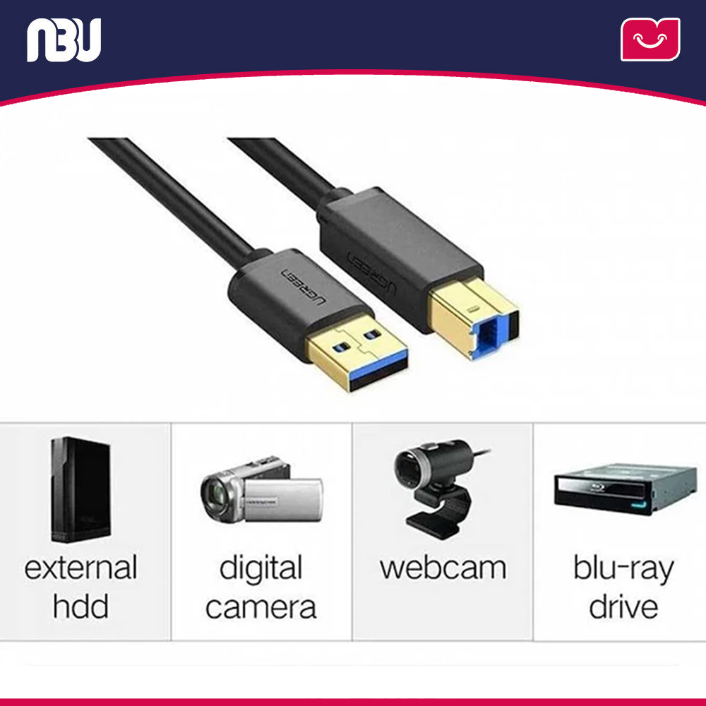 کابل تبدیل USB-B به USB یوگرین مدل US210