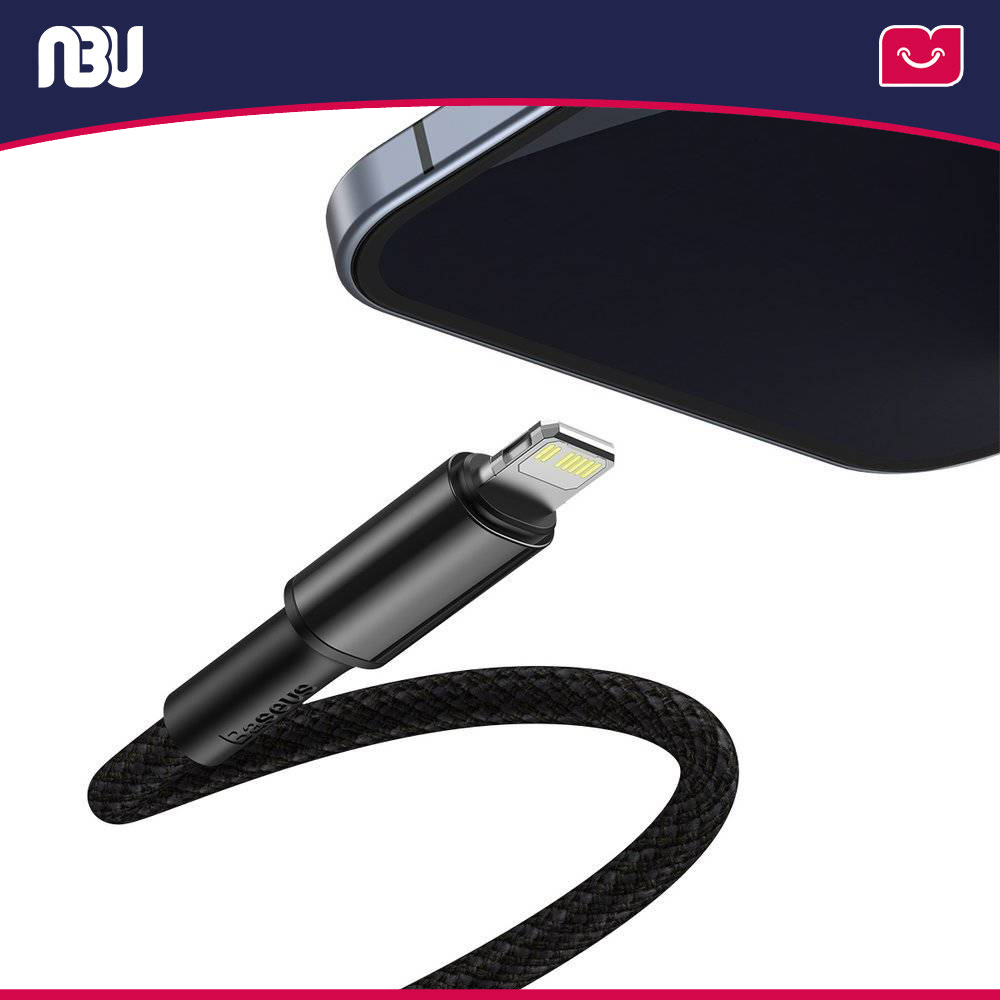 کابل تبدیل USB-C به لایتنینگ طول 1 متر 20W بیسوس مدل High Density Braided کد CATLGD 01 شناسه231917