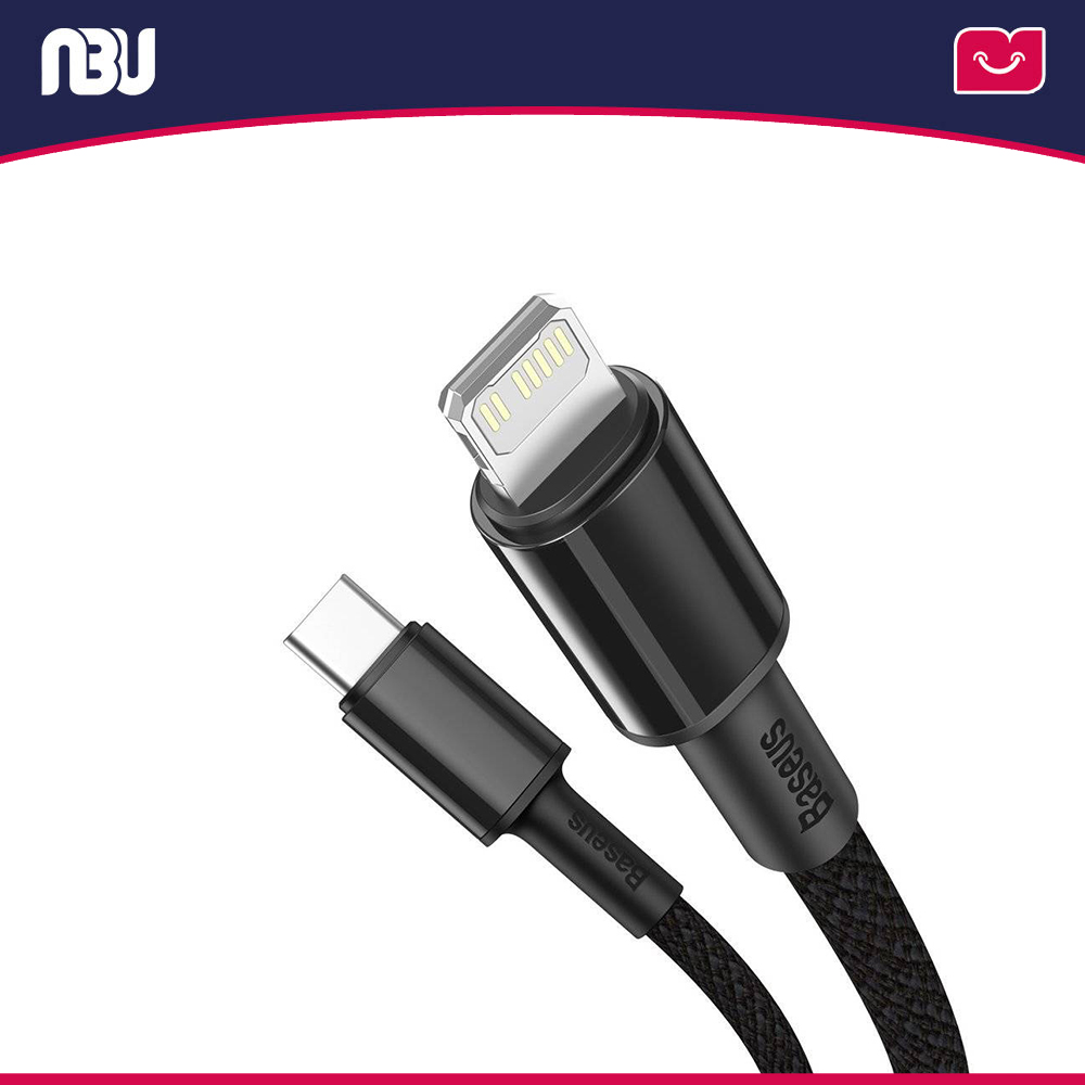 کابل تبدیل USB-C به لایتنینگ طول 1 متر 20W بیسوس مدل High Density Braided کد CATLGD 01 شناسه231917